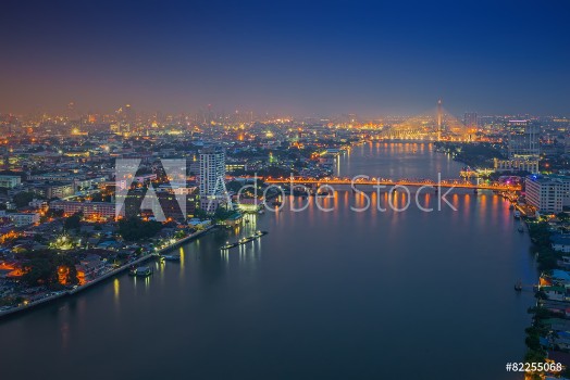 Picture of Bangkok city at twilight